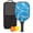 Black, variant on Pickleball Paddles Set Of 1, Fiberglass Surface, Fluid Smoke Aurora Art Style, 1 Paddle, 2 Balls & Bag