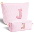 thumbnail image 1 of Bolsa de cosméticos Btffitting con monograma de regalo para mujer, color rosa, 1 of 7
