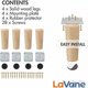 thumbnail image 2 of Patas de Muebles de Madera Rectas de 15 cm, 4 Piezas Patas de Mesa Redondas de Madera Natural con Tornillos y Protector de Piso para Muebles de Bricolaje Sofá Sillón Sofá Cama Silla, 2 of 4
