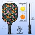 thumbnail image 3 of Pickleball Paddles Set,Pioneer Flower Floral Print Pattern Fiberglass Surface Pickleball Racket Set with 2 Indoor Outdoor Pickleball Balls and Pickleball Bag,Pickle-ball Equipment, 3 of 6