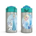 thumbnail image 2 of Zak Designs 15.5 oz Disney's Frozen Kids Water Bottle Stainless Steel with Push-Button Spout and Locking Cover, Elsa & Olaf, 2 of 6
