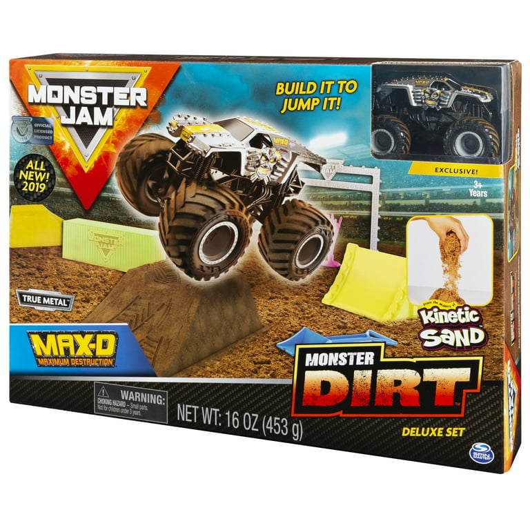 Monster Jam Max D Monster Dirt Deluxe Set - Truck & Monster