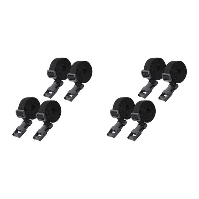 Eigraketly 4 piezas de correas de amarre para senderismo, Camping, bolsa de equipaje firme, fijador, hebilla de cinturón de transporte, No.2 2piezas
