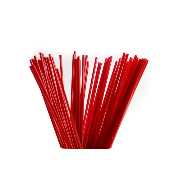 [1000 PACK] 5 inch Red Plastic Stirrer, Sip Stirrer, Sip Straw, For Coffee, Cocktail, Latte and Tea - 5 Inches, 1000/Box, Red