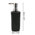 thumbnail image 4 of Unique Bargains 1 Pc Classic Vertical Lines Soap Pump Dispenser for Hotel 350ml Silver Tone Black, 4 of 6