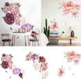 thumbnail image 3 of Dengmore Peony Rose Flowers Wall Art Sticker Decals Kid Room Nursery Home Decor Gift, 3 of 3