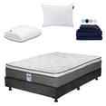 thumbnail image 1 of Colchón Matrimonial Prestige Spring Air + Box + Almohada One + Protector Cloud + Sabanas Softy, 1 of 8