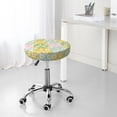 thumbnail image 7 of Fotbe Daisies Flowers Stool Covers Round,Waterproof Round Bar Stool Covers Bar Chair Covers Washable Stool Cushion Slipcover for 12-14 Inch Chair-12 inch, 7 of 7