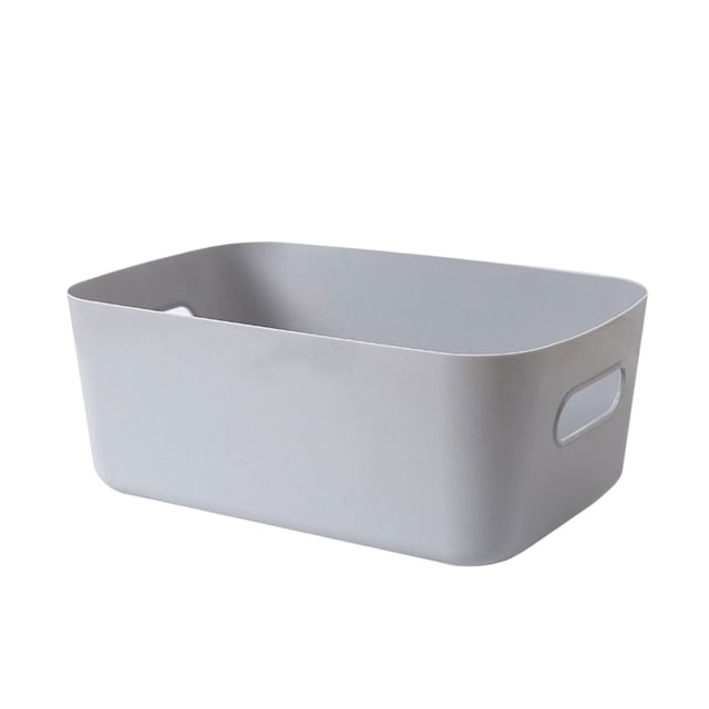 Cesta de almacenamiento Kearding PP Color sólido Gris