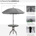 thumbnail image 4 of 6-Piece Outdoor Dining Set / Poolside Use / 5mm Thick Tempered Glass Table, 4 of 6