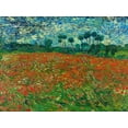 thumbnail image 2 of Van Gogh, Vincent 24x19 Black Ornate Wood Framed with Double Matting Museum Art Print Titled - Poppy field, 2 of 4