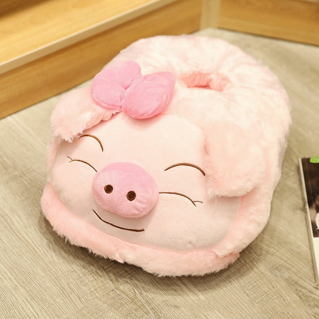 Yhmxh Pillow Covers Throw Pillow Covers Pillow Protector Winter Foot Warmer Plug In Heating Shoe Heater Keep Warm Mat Pig Pillowcase