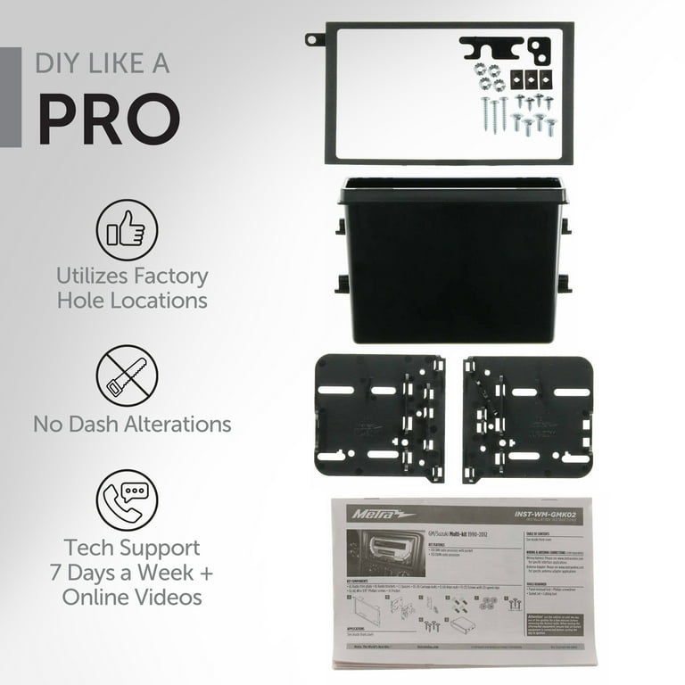 Metra WM-GMK02 GM Radio Installation Kit - Walmart.com