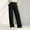 ^Black, variant on FUNUONY Women's Wide Leg Dress Pants Work Pants Work Business Casual Office Trousers Slacks High Waist Palazzo Pants Solid Color Cotton Blend Elastic Waist Long Wide Leg Pants Black L