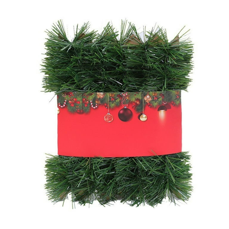 Honrane Flame Retardant Christmas Faux Garland, Versatile, Durable, and  Long-Lasting Festive Staircase Wreath 