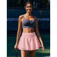 thumbnail image 6 of Pinspark Womens Tennis Golf Skort High Waisted Athletic Pleated Skirts with 3 Pockets for Running Sports Workout Pickleball, 6 of 6