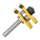 thumbnail image 4 of Molino de ranura y lengua, 3 flautas, vástago de 8mm, forma de T, avellanador de madera, juego de herramientas para trabajar la madera Afortunado Sencillez, 4 of 5