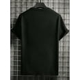 thumbnail image 2 of [Polyester Blend Casual Tee] Polyester Blend Casual T-shirt - Men's Short Sleeve Crew Neck Slight Stretch Alphabets Pattern Summer Season Regular Fit 180g/m², 2 of 5