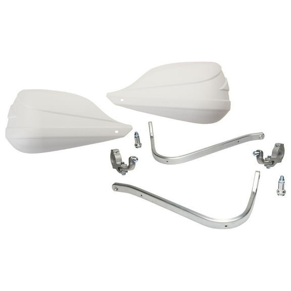 Barkbusters Universal Storm Two Point Mounted Handguard Kit White 1 1/8" Bars
