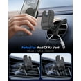 thumbnail image 3 of pop-tech Car Vent Phone Mount: Cell Phone Holder for Thick Socket Grip & iPhone 15 Samsung Case Magsafe Card Holder, Universal Hook Clip Mount for Round/Horizontal/Vertical Air Vent (Black), 3 of 8
