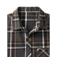 thumbnail image 6 of Alimens & Gentle Mens Flannel Shirts Casual Button Down Long Sleeve Plaid Shirts With Pocket Regular Fit Cloth For Winter, 6 of 7