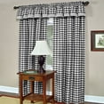 thumbnail image 2 of Traditional Elegance Buffalo Check Window Curtain Panel - 42x95 - Black, 2 of 5