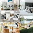 thumbnail image 6 of Abstract Blocks Outdoor Pillow Covers Pack of 2 Black Grey Watercolor Modern Art Waterproof Throw Pillow Covers Decorative Cushion Cases for Patio Garden Tent Balcony Couch 24x24 inch, 6 of 8