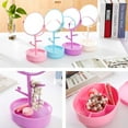 thumbnail image 2 of Walson Women Girls Rotating Makeup Mirror Dressing Table Stand Mirror Storage Holder Base Bottom, 2 of 8