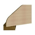 thumbnail image 4 of Bradley Floating 2-Piece Cubicle Section Desk with Keyboard Shelf in Rustic Brown, 4 of 5