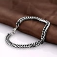 thumbnail image 4 of K-KED Men's Stainless Steel Silver Heavy Thick Link Cuban Curb Chain Bracelet Gift US., 4 of 9
