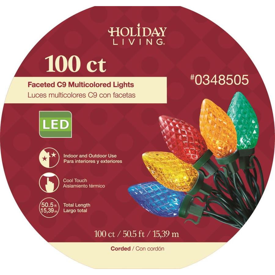 NEW IN THE BOX C9 MULTICOLORED CHRISTMAS LIGHTS HOLIDAY LIVING 