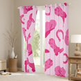 thumbnail image 3 of Cowgirl Curtains Cute Kawaii Pink Cowgirl Window Curtains 42"Wx63"L Gifts Women Bedroom Cowboy Hat Boots Horseshoe Curtains & Drapes Western Cowgirls Window Treatments 2 Panel, 3 of 6