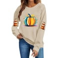 thumbnail image 2 of Ichuanyi Halloween Spooky Season Sweatshirt Women Ghost Sweatshirts Oversized Fall Halloween Print Pullover Top, 2 of 6