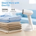 thumbnail image 5 of Hulmay Handheld Steamer for Clothes, 1500W Portable Garment Steamer, 15s Fast Heat-up, 280ml Water Tank for Home Office Travel, 5 of 10