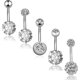 thumbnail image 1 of 5Pcs 14G Stainless Steel Belly Button Rings for Women Girls Navel Rings CZ Body Piercing, 1 of 4