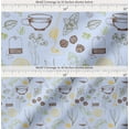 thumbnail image 2 of Soimoi Cotton Voile Fabric Tea Cup,Star Anise & Lemon Slice Vegetable Decor Fabric Printed Yard 42 Inch Wide, 2 of 7