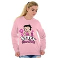 thumbnail image 5 of Breast Cancer Betty Wears Pink Ribbon Women Crewneck Sweatshirt Brisco Brands 2X, 5 of 5