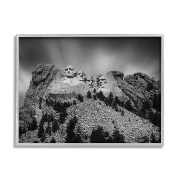 Stupell Industries Black Hills Mt. Rushmore President Faces Carved Historical Sculptures ,14 x 11, Design by Daniel Sproul