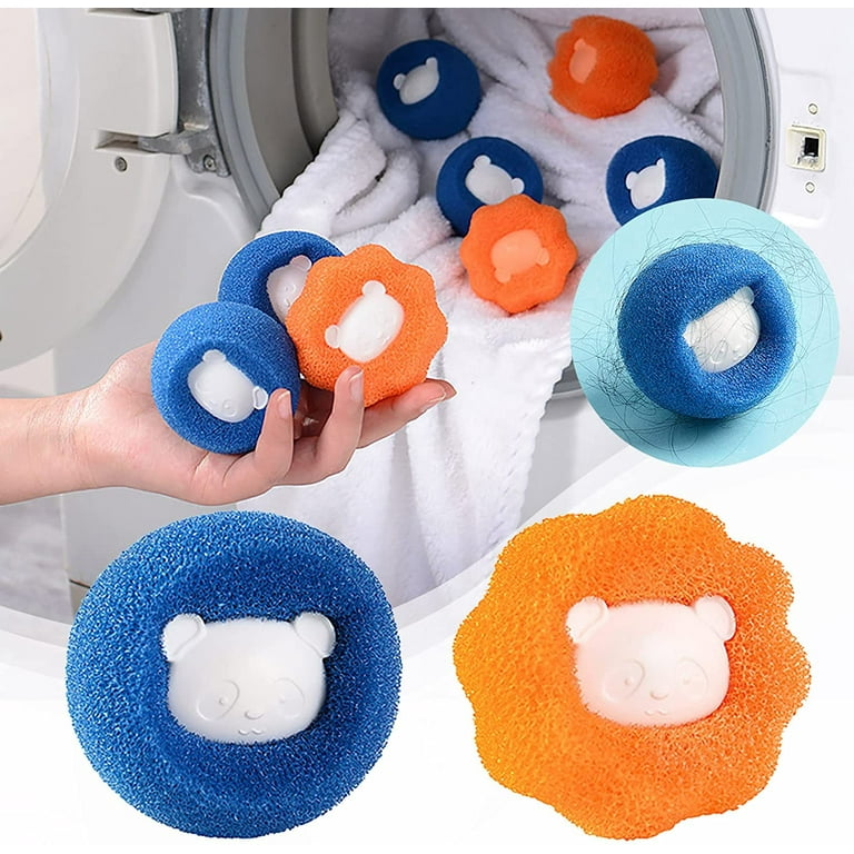 12pcs Reusable Washing Machine Floating Lint Portable Washer,Washer Hair  Catcher, Washing Machine Lint Trap for Household Tool(Blue) 