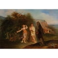 thumbnail image 2 of Thomas Sully 18x14 Gold Ornate Wood Frame and Double Matted Museum Art Print Titled - Choice of Hercules (1819), 2 of 4