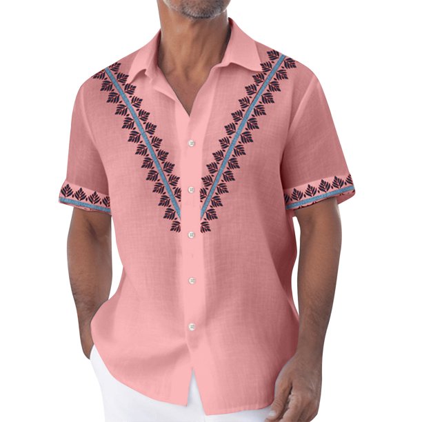 Hawaiian Shirt For Men, Men's Vintage Button Down Bowling Shirts Short Sleeve Summer Beach Shirt 3XL