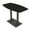 Black Cypress w/Matte Black Base, variant on 60" Small Boat Bistro Height Table Double Metal Base Bar Table