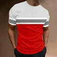 thumbnail image 2 of adviicd T-Shirts Graphiques pour Hommes Coton Manches Courtes Col Rond T-Shirts Graphiques Hauts Rouge,m, 2 of 4