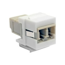 Tripp Lite Duplex Multimode Fiber Coupler Keystone Jack LC to LC White (N455-000-WH-KJ)