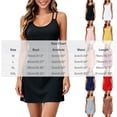 thumbnail image 2 of Ohufall Mini Dress for Women Thin Strap Sleeveless Dress Solid Color Lounger Wear Nightgown Dresses, 2 of 6