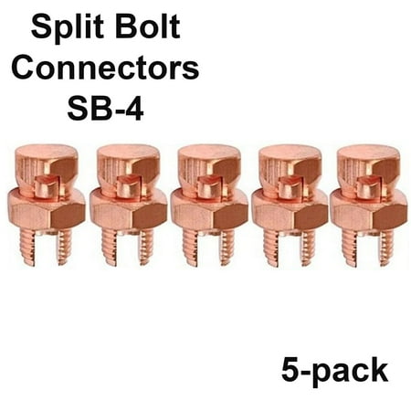 5 Pack High Strength Split Bolt Connectors 4 Gauge 8 Gauge Solid UL Listed SB-4 price history on PriceWatchPro