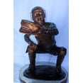 thumbnail image 2 of Nifao Baseball Catcher bronze statue, Dynamic Sports Decor – Home Decor Sculpture, 26"L x 23"W x 34"H, 2 of 9