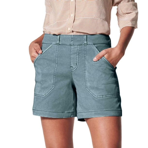 MKLEKYY Pantalones Cortos De Playa Para Mujer, Pantalones Cortos De Senderismo De Traje Regular Con Bolsillo, Pantalones Cortos Deportivos Casuales De Verano