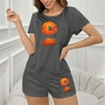 thumbnail image 4 of Uaswgudfs Women's Cotton Blend Pajama Set - Halloween Print, Elastic Waist, 4 of 7