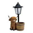 thumbnail image 5 of koolsoo Cow Statue Decoration with Solar Lights, Stylish Landscape Lamp, Gift, Ornament, Animal Sculpture for Garden, Lawn, Yard, Patio Wood Bucket, 5 of 8